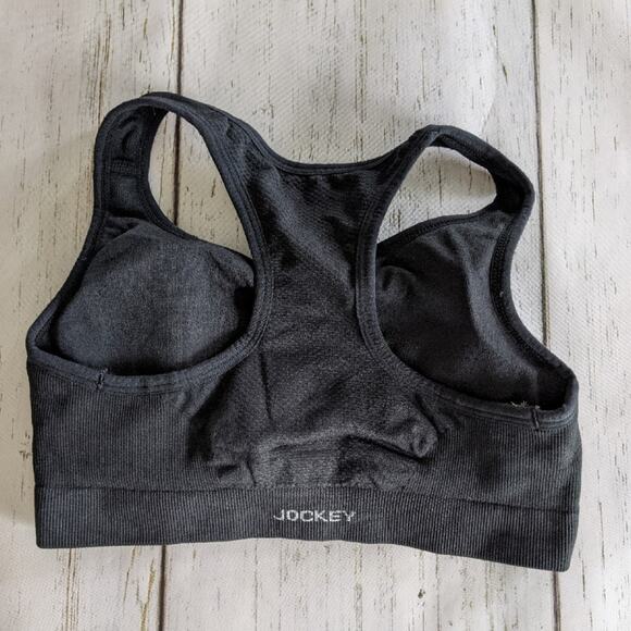 Jockey Front Zip Racerback Sports Bra Small - Picture 3 of 4